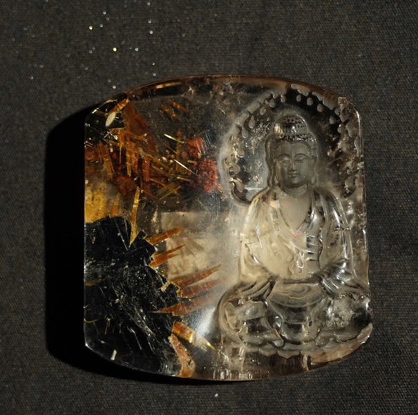 Mặt dây thạch anh tóc vàng 799259 KG+