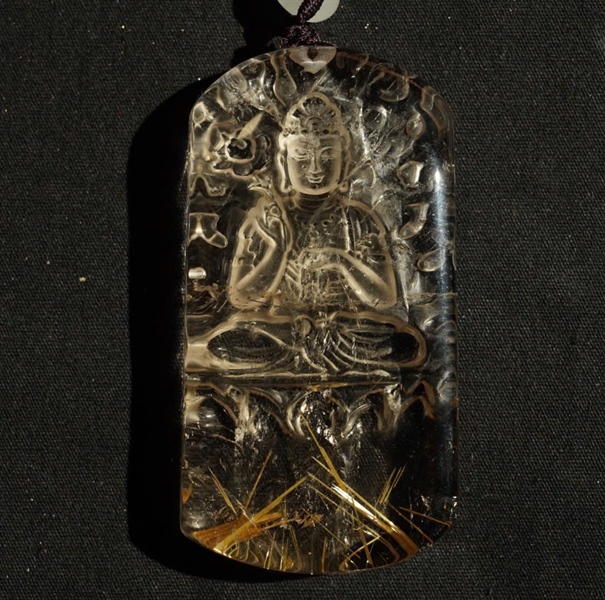 Mặt dây thạch anh tóc vàng385435KG+