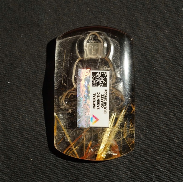 Mặt dây thạch anh tóc vàng (258226) KG+