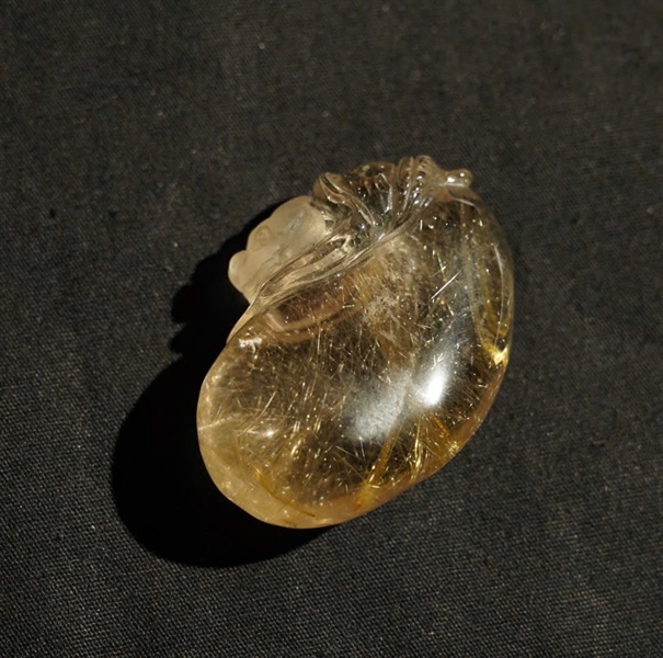 Mặt dây thạch anh tóc vàng KG+