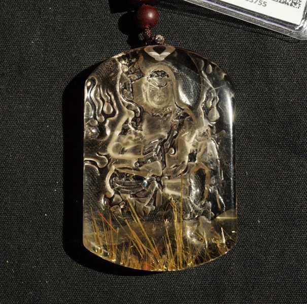 Mặt dây thạch anh tóc vàng 523755 KG+