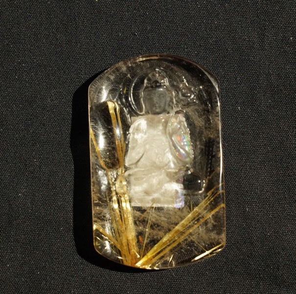 Mặt dây thạch anh tóc vàng 392392 KG+