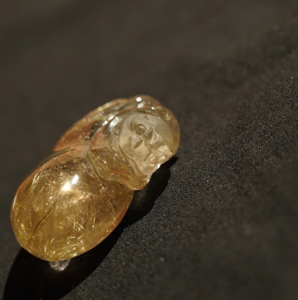 Mặt dây thạch anh tóc vàng KG+