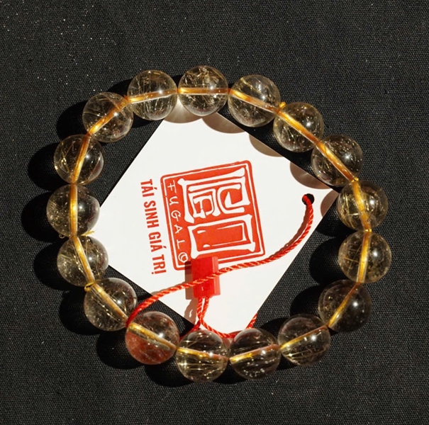 Vòng Thạch anh tóc vàng KG+