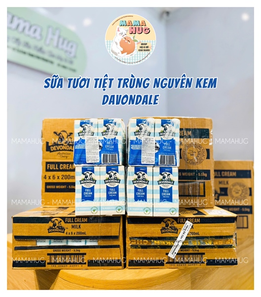 DEVONDALE tiệt trùng 200ml - lốc 6