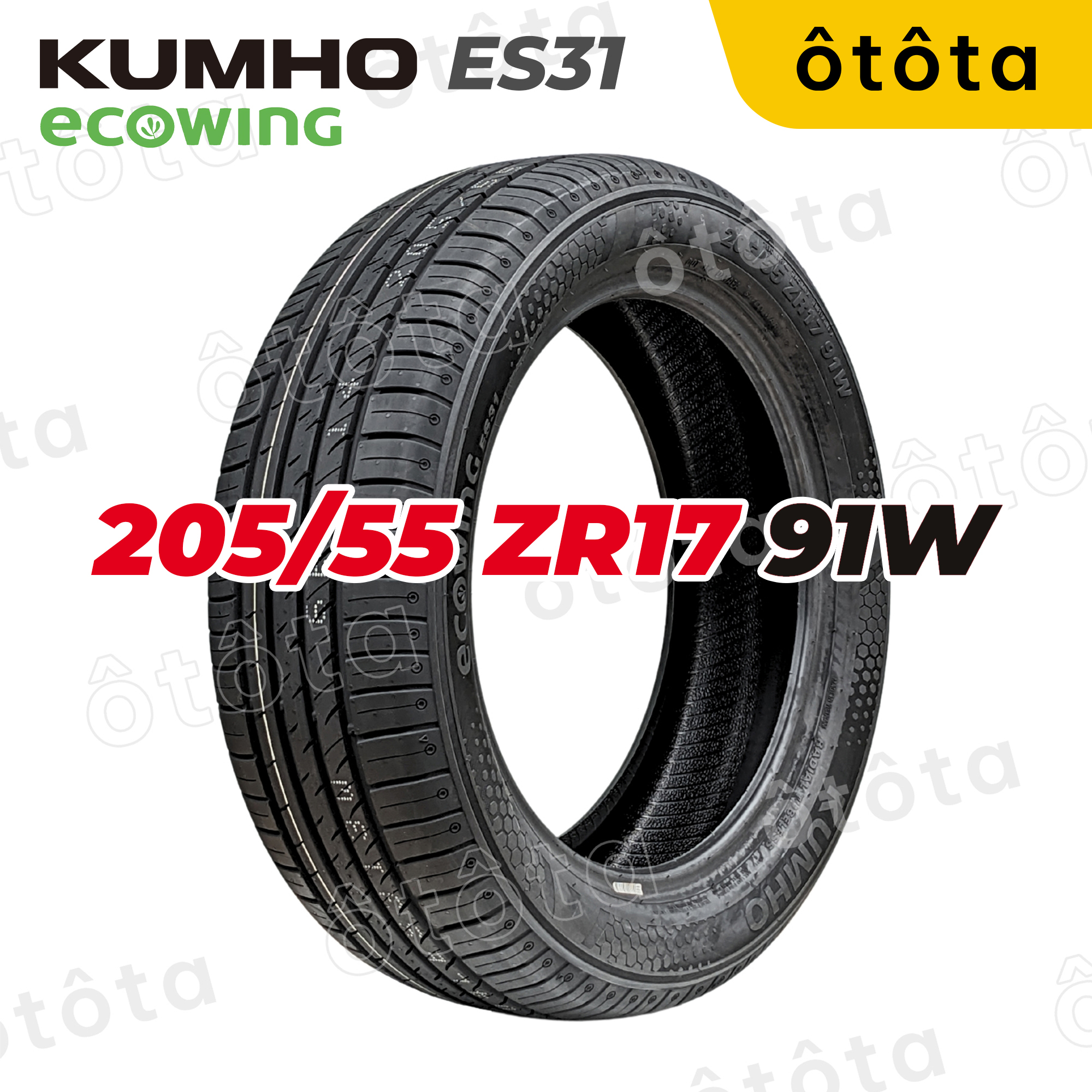 Lốp Kumho 205/55 ZR17 04 91W VN ES31