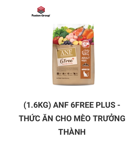 HẠT ANF MÈO TRƯỞNG THÀNH VỊ CÁ HỒI 1.6KG.