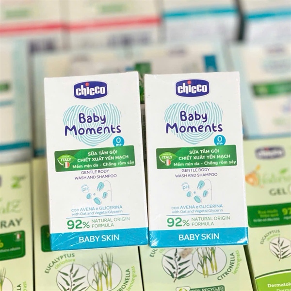 Sữa tắm gội Chicco chiết xuất yến mạch 0m+ 50ml