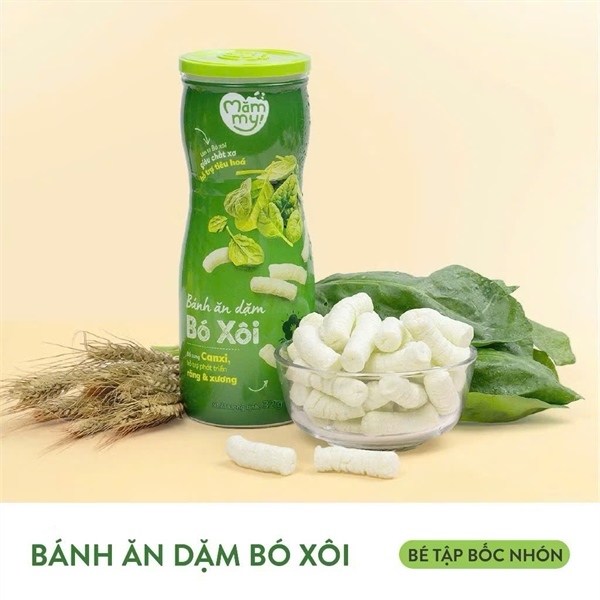 Bánh hũ cao Mămmy 6M+ 32g Cải bó xôi