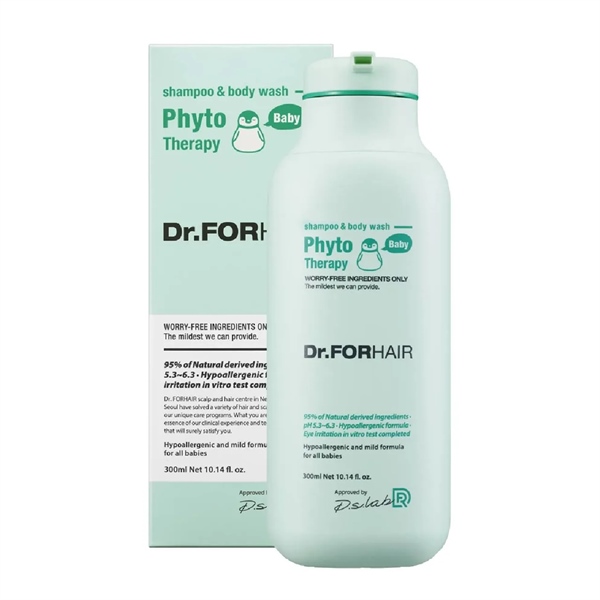 Dầu Tắm Gội Toàn Thân Dr.Forhair Phyto Therapy Baby Shampoo & Body Wash 300ml