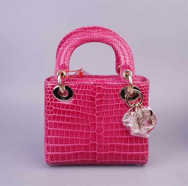 Túi Dior Lady hồng (02-MA-0148) szmini (BMC) KG+