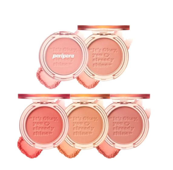 PHẤN MÁ HỒNG PERIPERA PURE BLUSHED SUNSHINE CHEEK #TONE 01