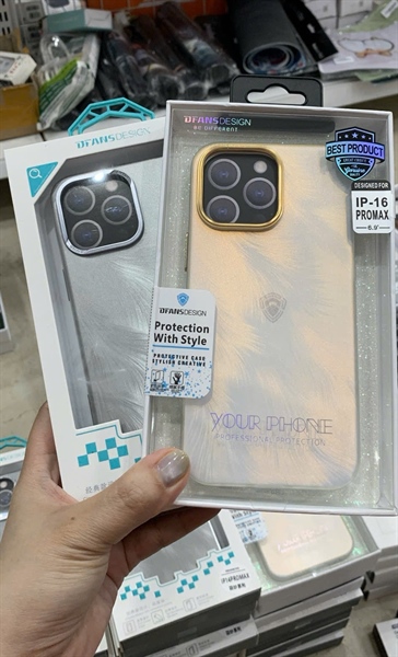 Ốp iPHONE 14 Pro Max 6.7 DFANS sợi lông vũ