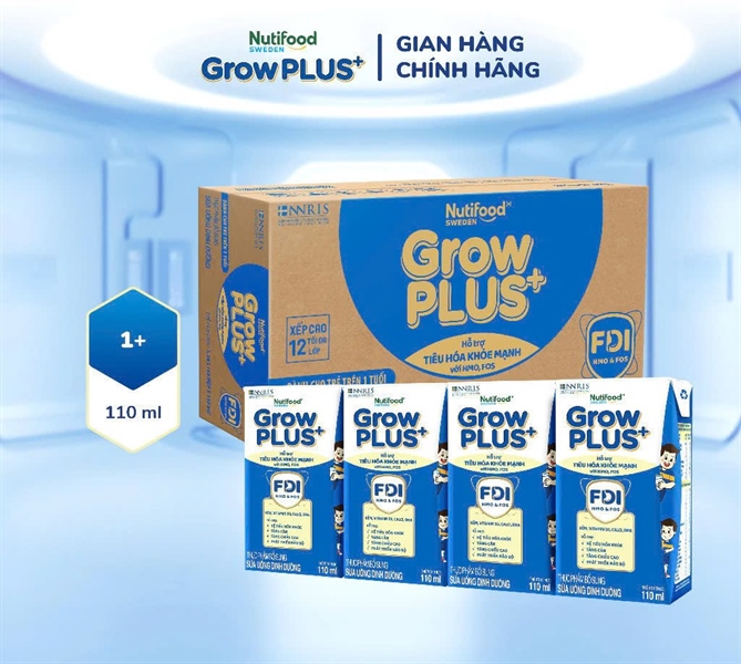 Sữa nước Grow Plus+ tiêu hóa xanh 1+