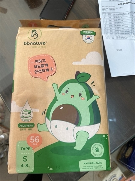 Bỉm BB Nature dán S56 4-8KG