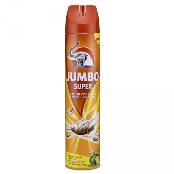 Xịt côn trùng Jumpo Hương cam chanh 600ml