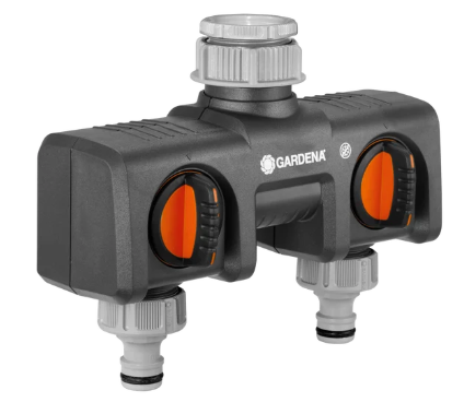 Twin-Tap Connector 26.5 mm (G 3/4''F) and 33.3 mm (G 1''F) thread