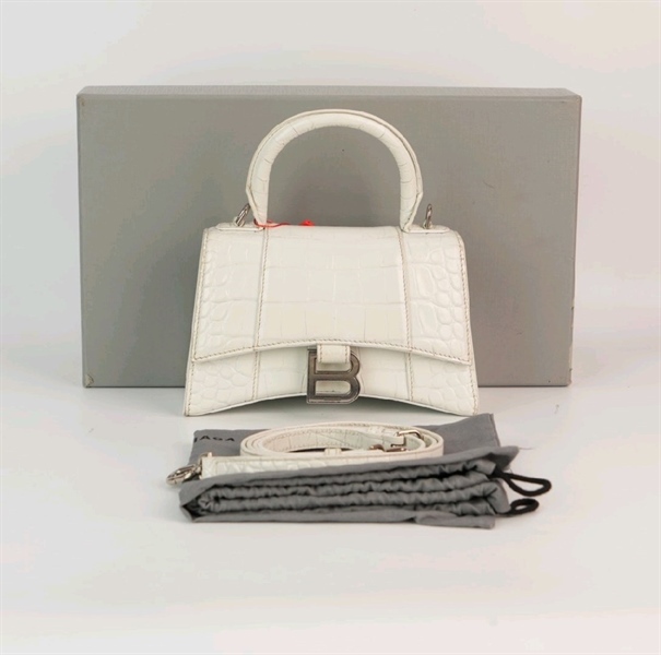 Túi Balenciaga Hourglass trắng +