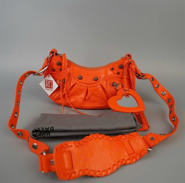 Túi Balenciaga Le Cagole cam kèm gương + ví sz21 (BMC) KG+