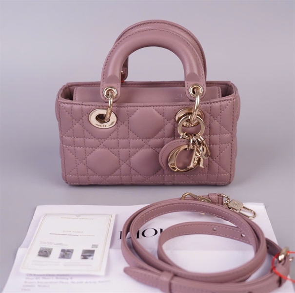 Túi Dior Lady Joy tím (10-MA-1202) sz16 (BMC) KG+