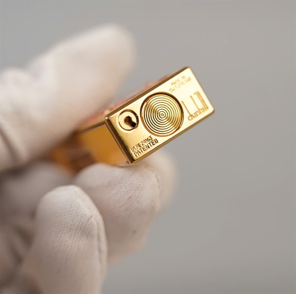 Bật lửa Dunhill vàng hình mèo (RE24163) KG+