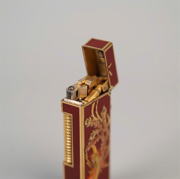 Bật lửa Dunhill nâu hình phượng (RE24163) KG+