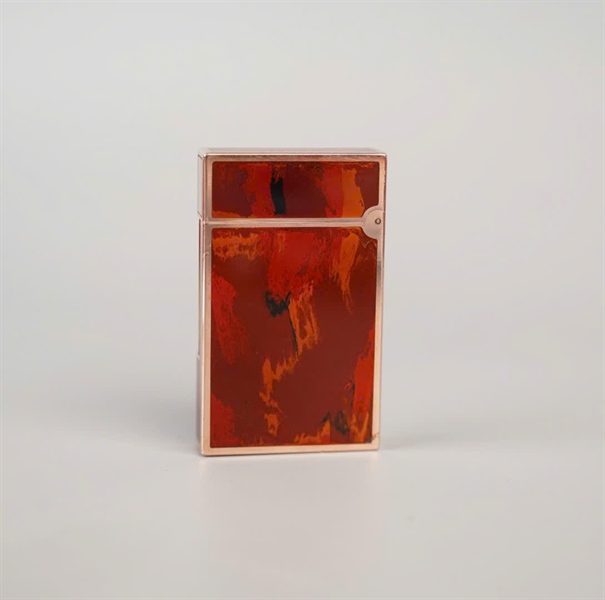 Bật lửa S.T Dupont đỏ họa tiết (81CJY84) KG+