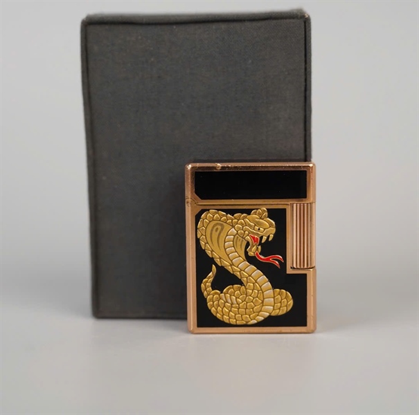 Bật lửa S.T Dupont đen hình rắn (C3HF03) KG+