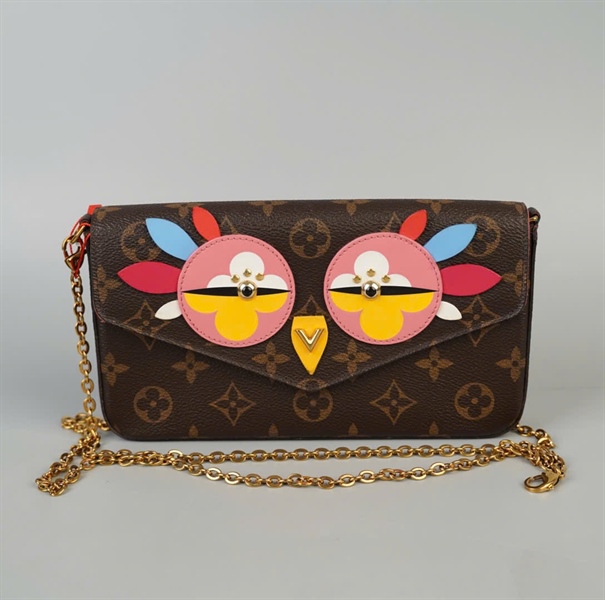 Túi LV Felicie Lovely Birds hoa nâu sz20 (BMC) KG+