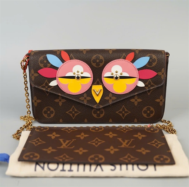 Túi LV Felicie Lovely Birds hoa nâu sz20 (BMC) KG+