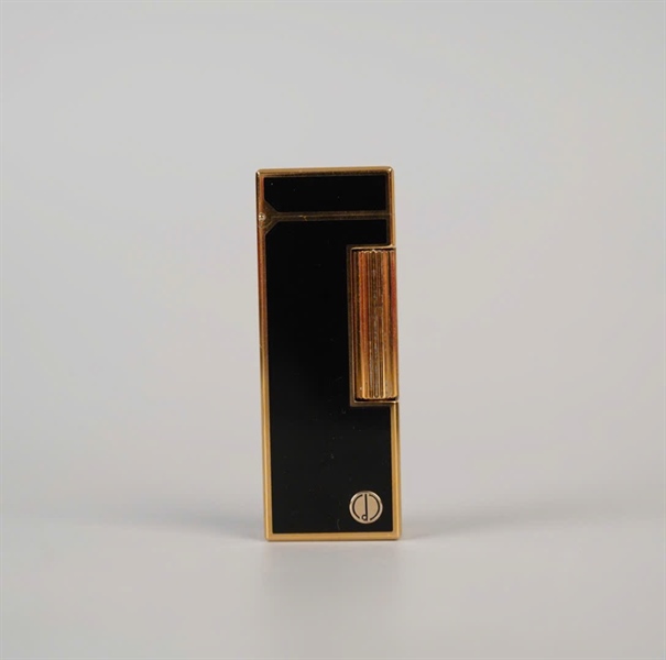 Bật lửa Dunhill đen họa tiết cá (RE24163) KG+