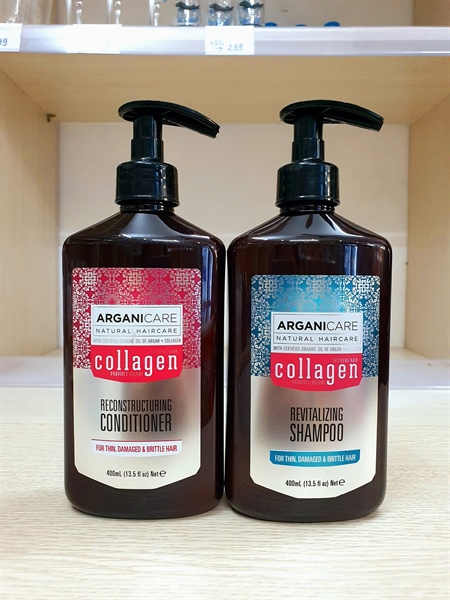 Bộ Gội Xả Argani Collagen 2x400ml/ Revitalizing