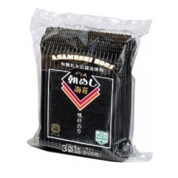 Rong biển ăn liền Yamaiso asameshi nori 3PSC 8g 山磯アサメシ海苔