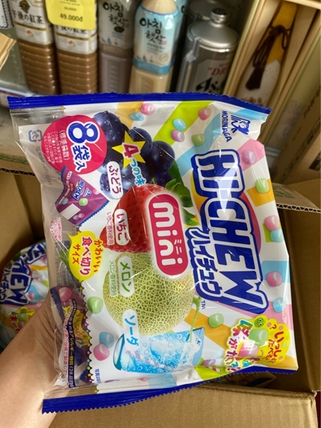 Morinaga kẹo mềm mini trái cây 8GÓI 森永ミニソフトキャンディ