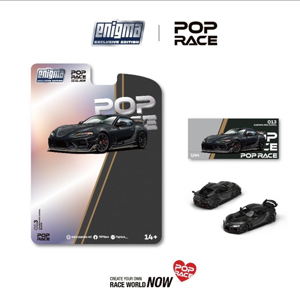 Pre Order 8/2023)Pop Race x BAPE 1:64 Diecast Model Nissan