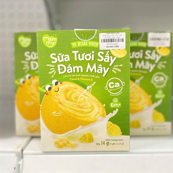 Hộp 4 gói sữa tươi sấy Mămmy 14g Xoài