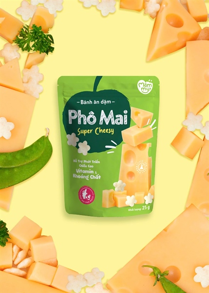 Bánh ăn dặm Mămmy 6M+ 25g Phô mai