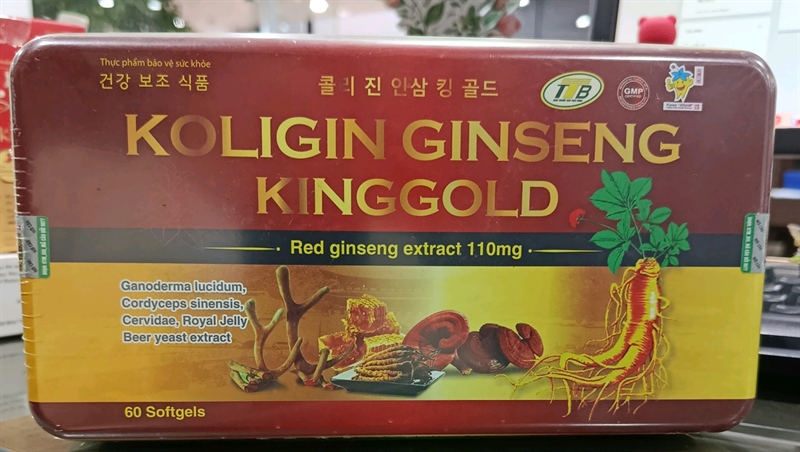 Koligin Ginseng Kinggold (Hộp 12 vỉ x 5 viên) - Việt Pháp