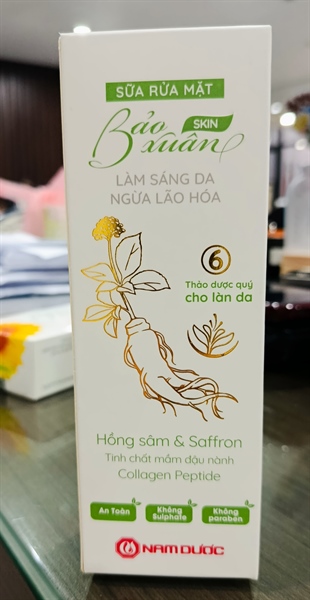 Sữa rửa mặt Bảo Xuân Skin 100g - Nam Dược