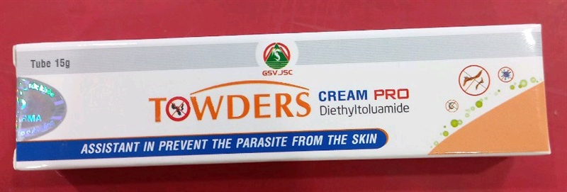 Towders cream 15g (Làm sạch các loại ký sinh trùng khỏi da) - Quang Xanh 2