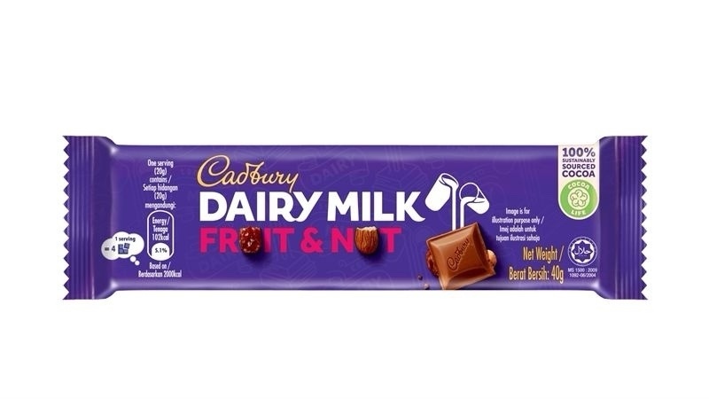 Socola Cadbury Dairy Milk trái cây & hạt 37g