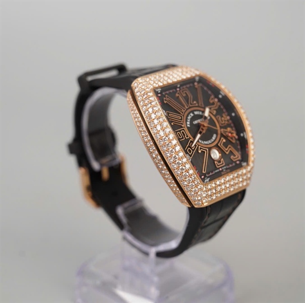 Đồng hồ Franck Muller V41 (41x55mm) zin đen (NO027) (HC) KG+