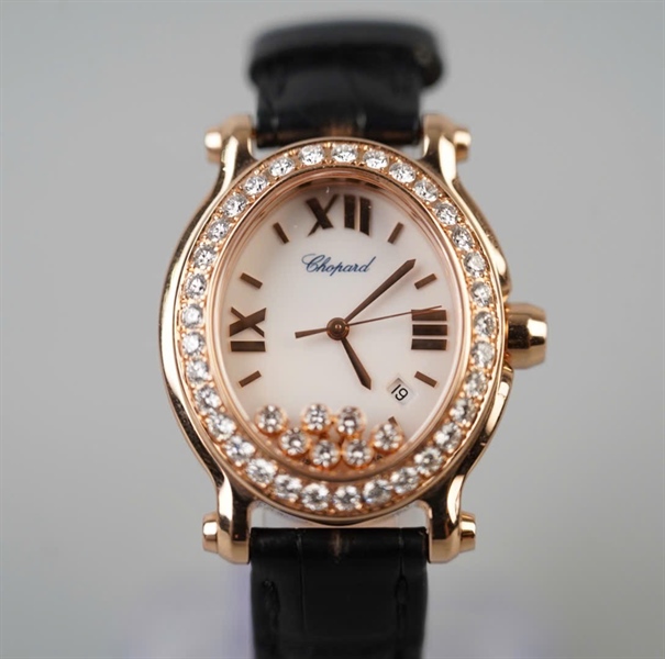 Đồng hồ Chopard Happy Sport sz34x40 zin đen (18325155360) (HC) KG+