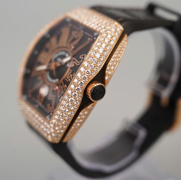 Đồng hồ Franck Muller V41 (41x55mm) zin đen (NO027) (HC) KG+