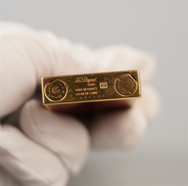 Bật lửa S.T Dupont đỏ họa tiết (ORCG64) KG+