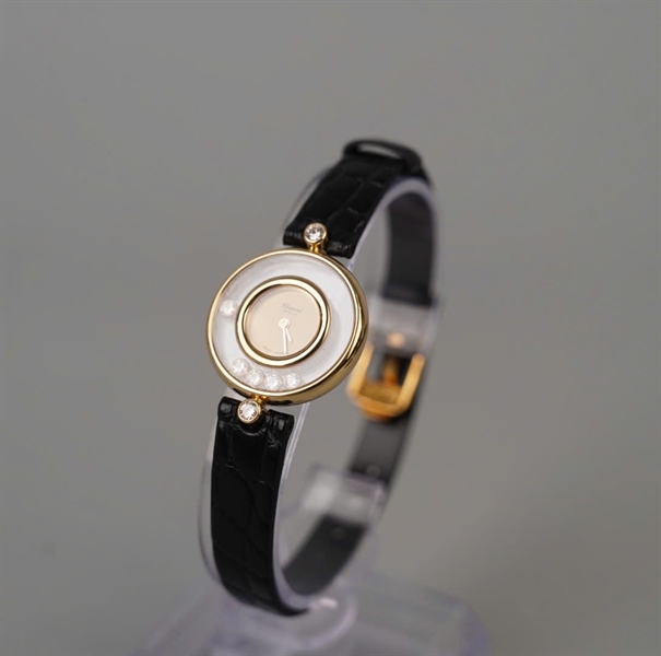 Đồng hồ Chopard Happy Diamonds sz20 đen (2822764100) (HC)KG+