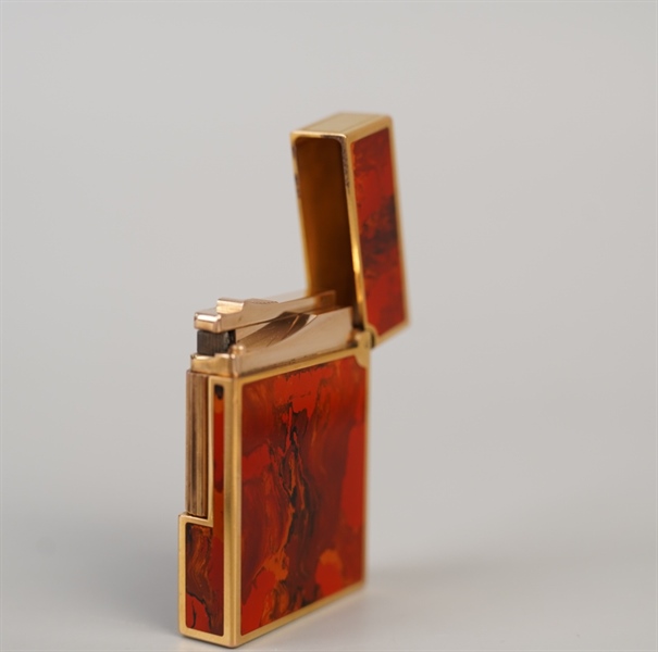 Bật lửa S.T Dupont đỏ họa tiết (ORCG64) KG+