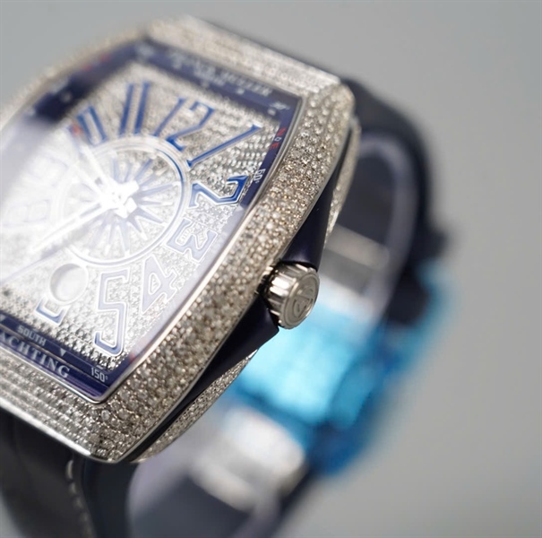 Đồng hồ Franck Muller V41 (41x55mm) xanh đen (no2010) (HC) KG+