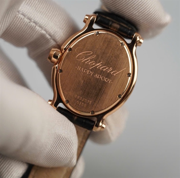 Đồng hồ Chopard Happy Sport sz34x40 zin đen (18325155360) (HC) KG+