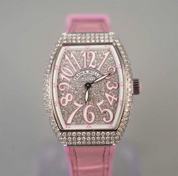 Đồng hồ Franck Muller V32 (32x46mm) hồng (no1637) (HC) KG+
